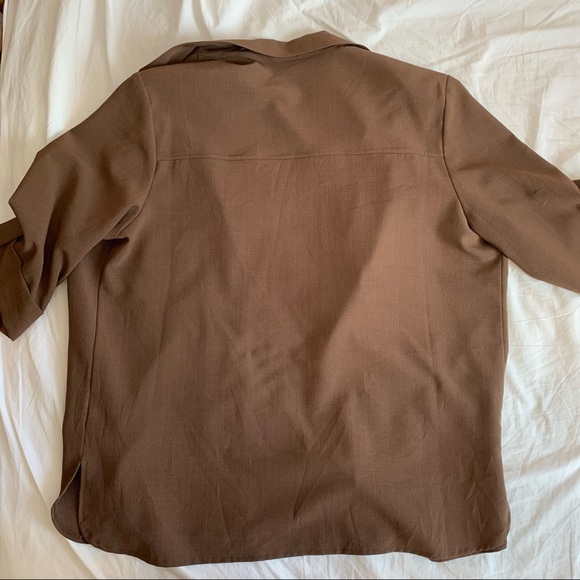 brown shacket/button down - Picture 4 of 4